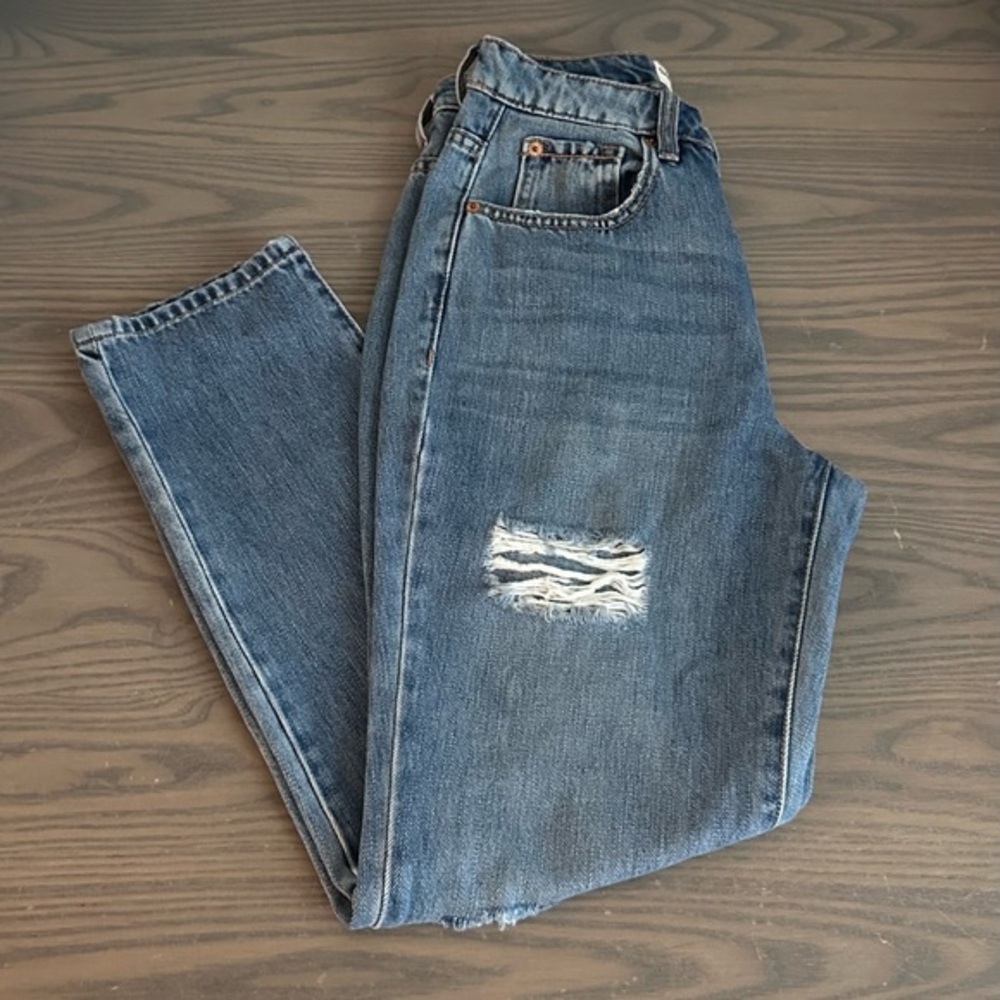 GARAGE WOMENS COTTON MOM JEANS